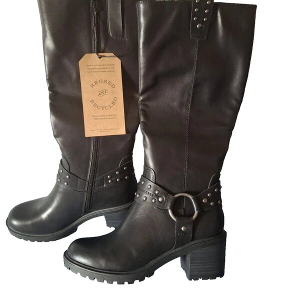 Frye and Co. Women’s Black Adriane Stacked Heel Riding Boots Sz 11 M MSRP $115 - Picture 1 of 6